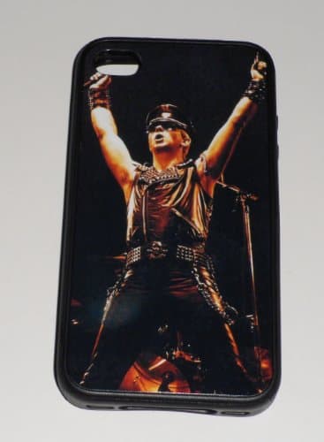JUDAS PRIEST Rob Halford iPHONE 4 4S BLACK RUBBER PROTECTIVE CASE