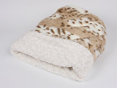 Cuddle Cup Pet Bed - **NEW Arctic Leopard w/Ivory Curly Sue Inside Cuddle Cup by Susan Lanci Designs