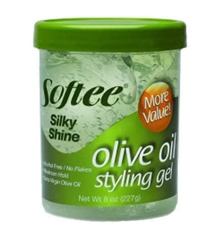 Softee Silky Shine Olive Oil Styling Gel, 8 Oz