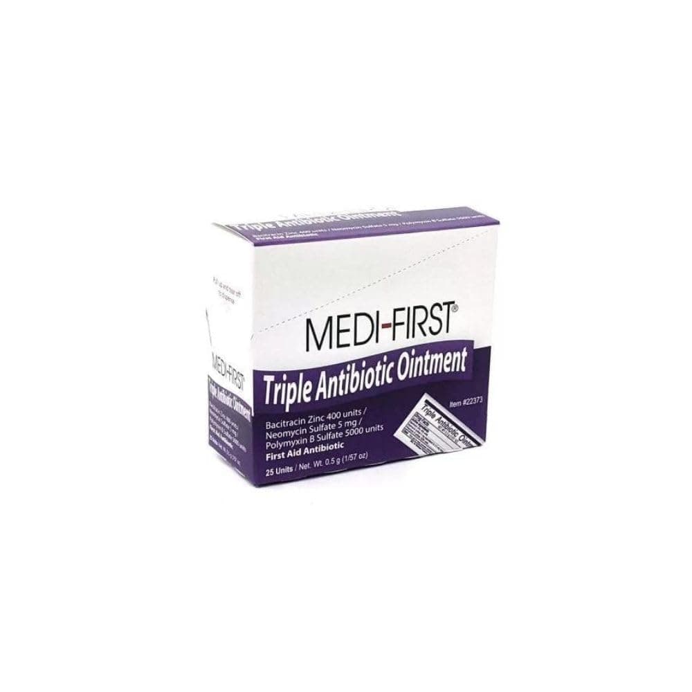 Antibiotic Ointment, Medi-First Bacitracin Cream Packets, 25 Pack