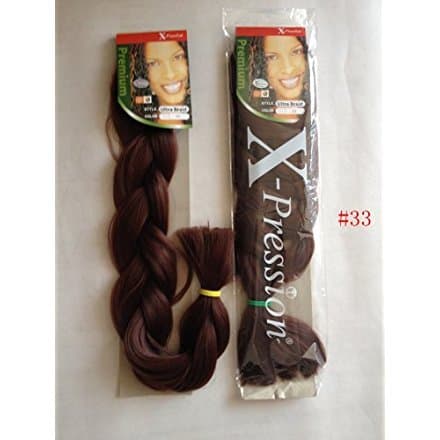 X – Expression Premium Original Ultra Braid (55pcs) – 33 (Dark Auburn)