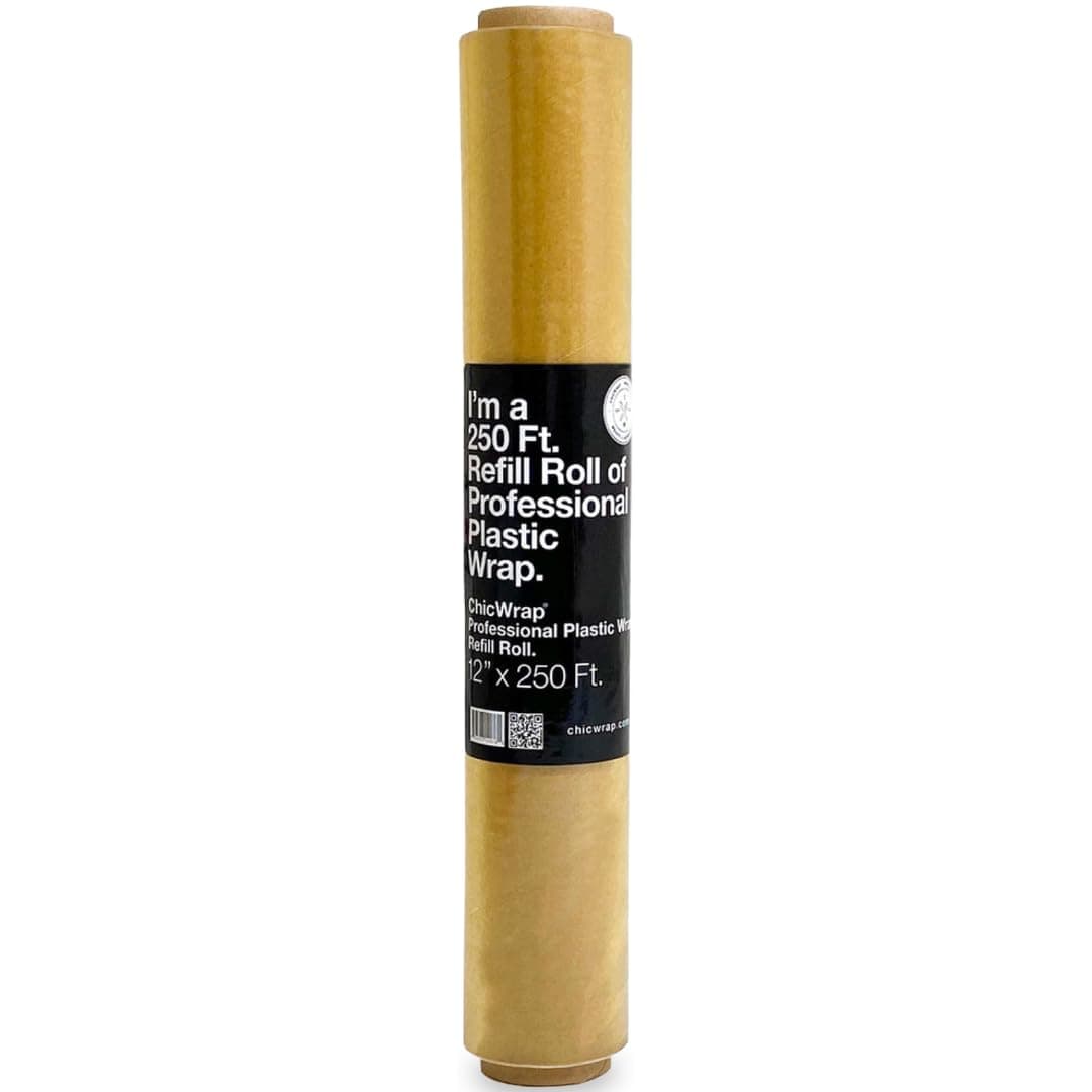 ChicWrap Plastic Wrap Refill Roll - 12 Inch X 250 Foot