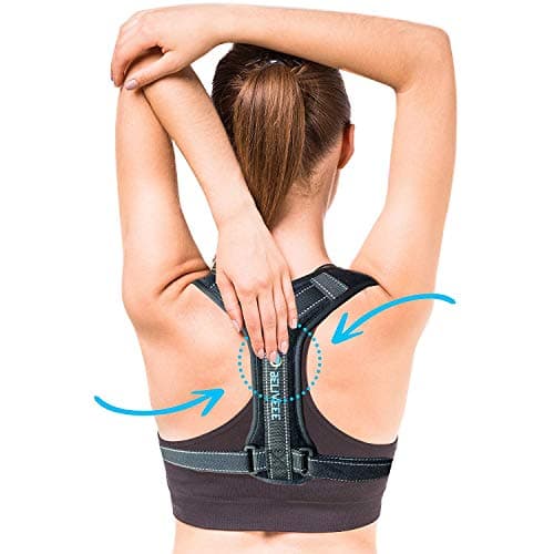 Beliveee Back Posture Corrector Brace for Men/Women - Adjustable Under Clothes Wearable Elastic Back Shoulder Neck Support Orthopedic Brace-Improves Posture and Relieves Back Pain (X-Large)