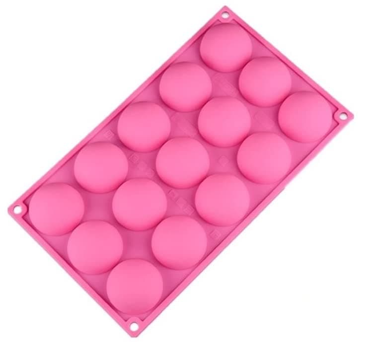 Royal Houseware 15 Silicone Baking Moulds Half Sphere Shape