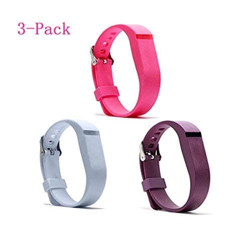 riyueming Compatible for Fitbit Flex Wristband,Replacement Accessory with Metal Clasp for Fitbit Flex Bracelet Sport Arm Band No Tracker (3PCS -$8.99)