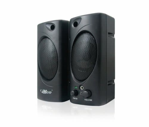 iMicro2.0 Channel Plastic Multimedia Speaker System, Black (SP-IMD693)