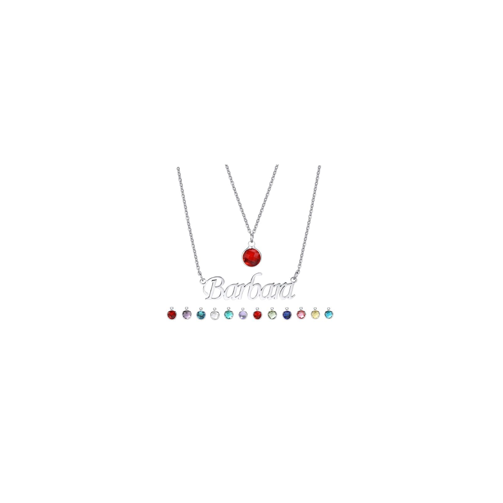 Personalized Name Necklace for Women - Single layer/Double layer/Birthstone/Birthday Flower Name Necklace Customized Gift for Your Loved Ones