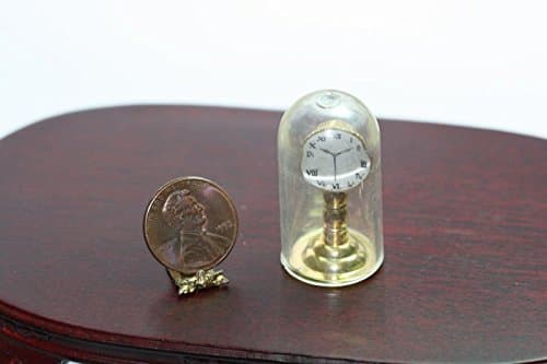 Dollhouse Miniature Clock in a Dome