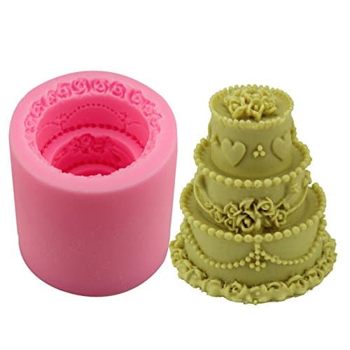 DIY 3D Cake Soap Mould Candle Mold Creative Handmade Silicone Cake Baking Mold