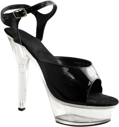 Black Platform Costume Shoes (Size:Small 5-6)