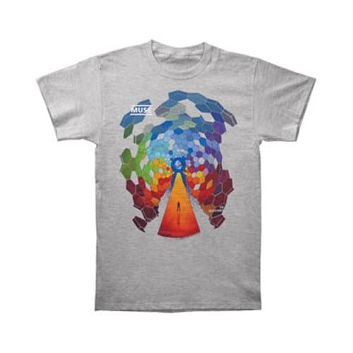 Muse-Global Coverage Mens S/S T-Shirt In Grey, Color: Grey