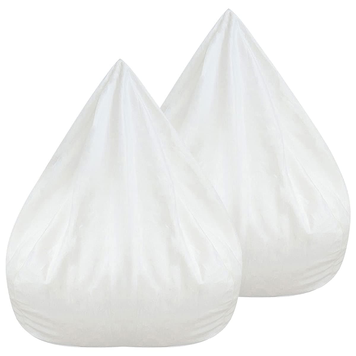 2 Pack Inner Liners for Bean Bag Chair Easy Cleaning Cover Seat Lazy Sofa Bean Bag Replacement Cover with Zipper-No Filler (39.3"x47.2"(100x120cm))