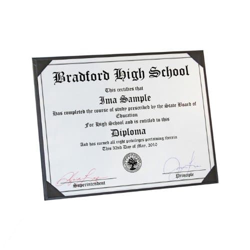 10-Pack Certificate Presenters 8-1/2 x 11" - Blue with Blue Ribbon