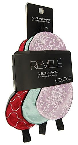 Revele Lightweight Comfortable Soft Sleeping Mask Eye Mask Blindfold (3 Pieces Set) (Land)
