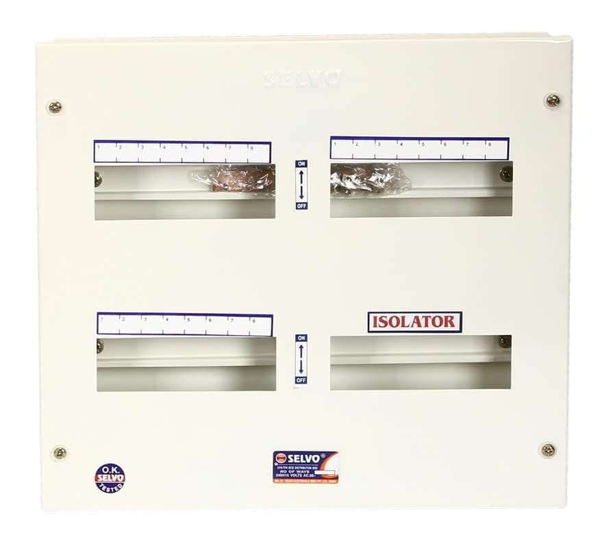 TPN SINGLE DOOR MCB DISTRIBUTION BOARD (8 Way)