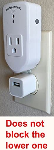 EtekDirect Compact Wireless Remote Control Outlet Switch for Household Appliances and Devices (Battery Included, Learning Code, 3 Pack 1 Remote)