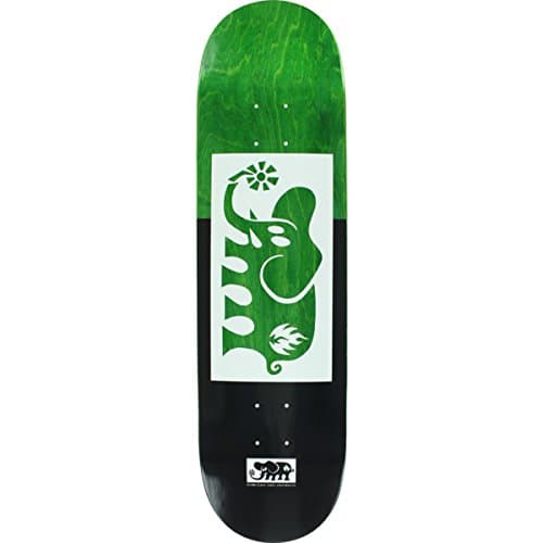 BLACK LABEL ELEPHANT BLOCK OUT SKATE DECK 8.68 GREY/WHT/ASST w/ MOB GRIP