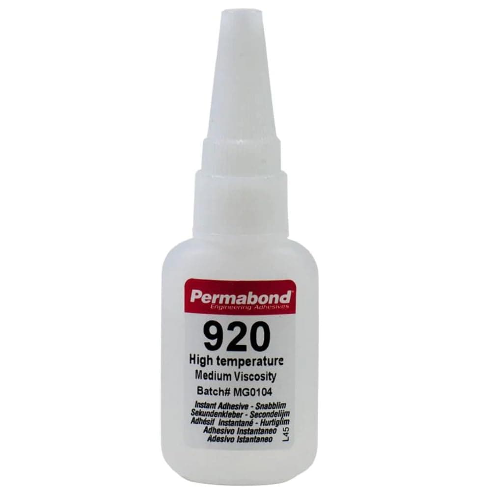 Permabond 920 (1oz Bottle) Instant Adhesive-Fast-Set, Thin Viscosity, 2-Step High-Temp Resistant