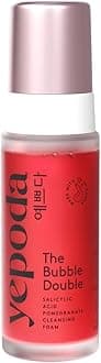 Yepoda The Bubble Double, Gently Exfoliating Cleansing Foam, Deeply Cleanses Pores & Prevents Impurities, Vegan Korean Face Cleanser for All Skin Types, 4.22 FL. OZ. (120 ml)