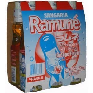 Ramune Orange Flavor 6 Pack - 6.76FL.OZ.(200ml)