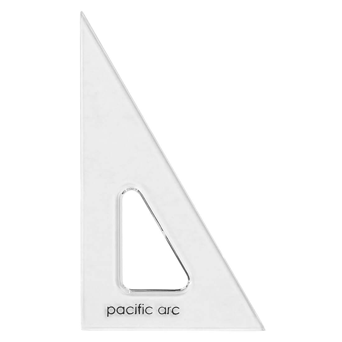 Scholastic Triangle - 4 inch - Clear - 30/60 Angle - Polystyrene - Plain Edge - Technical Drawing Tools, Drafting, Architect and Engineering.