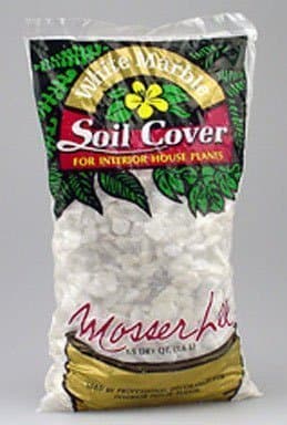 Decorative Soil Cover Bagged 1.5 Qt White