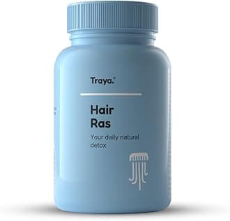 Traya Hair Ras Tablets For Women & Men, Ayurvedic Hair Vitamin Tablets For Hair Fall Control And Growth, Contains Ashwagandha, Bhringraj, Shatavari (120 Tablets)
