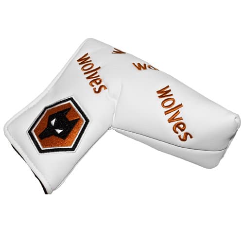 Wolverhampton Wanderers Blade Golf Putter Cover - White/Black/Orange