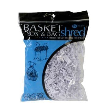 Gift Basket, Box and Bag Shred White