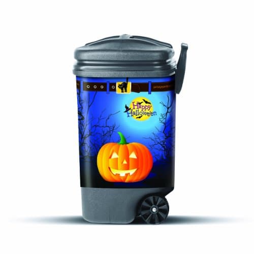 DECORATIVE"HAPPY HALLOWEEN" TRASH CAN COVERS