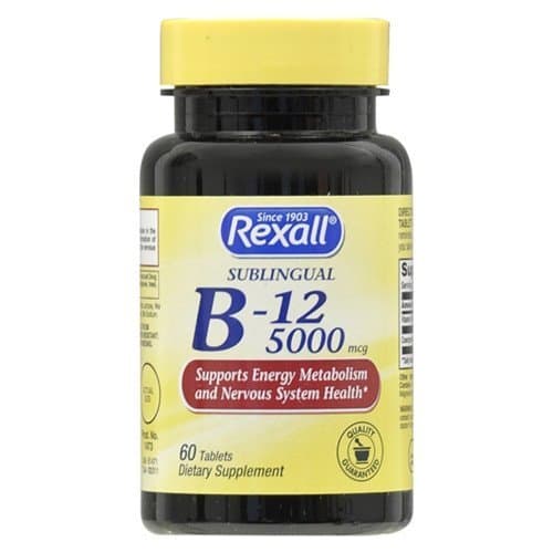 VITAMINS SUBLINGUAL B-12 TABLETS 60 CT 5000 MCG