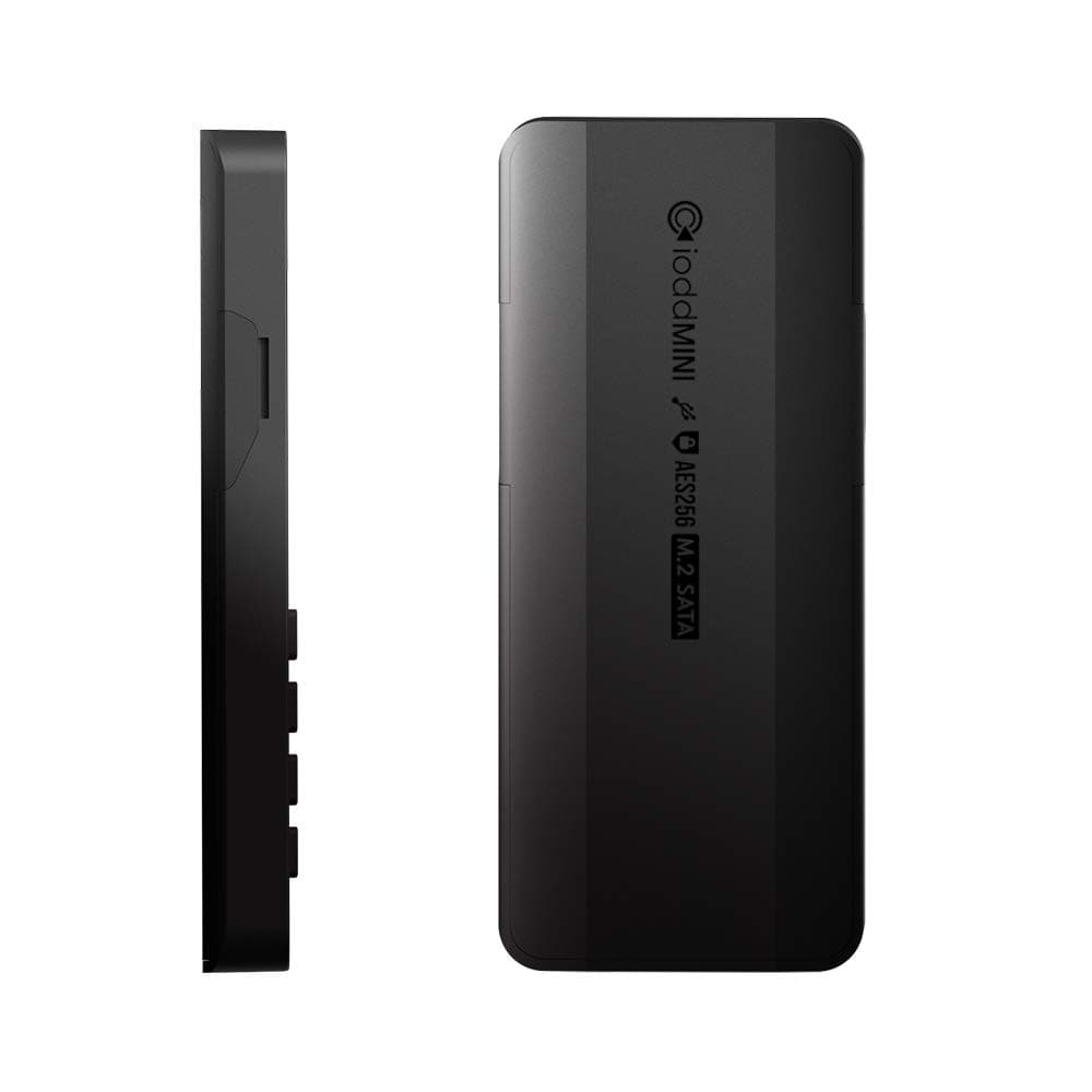 IODD Mini USB 3.0 256-bit Secure encrypted SSD Drive (1TB)