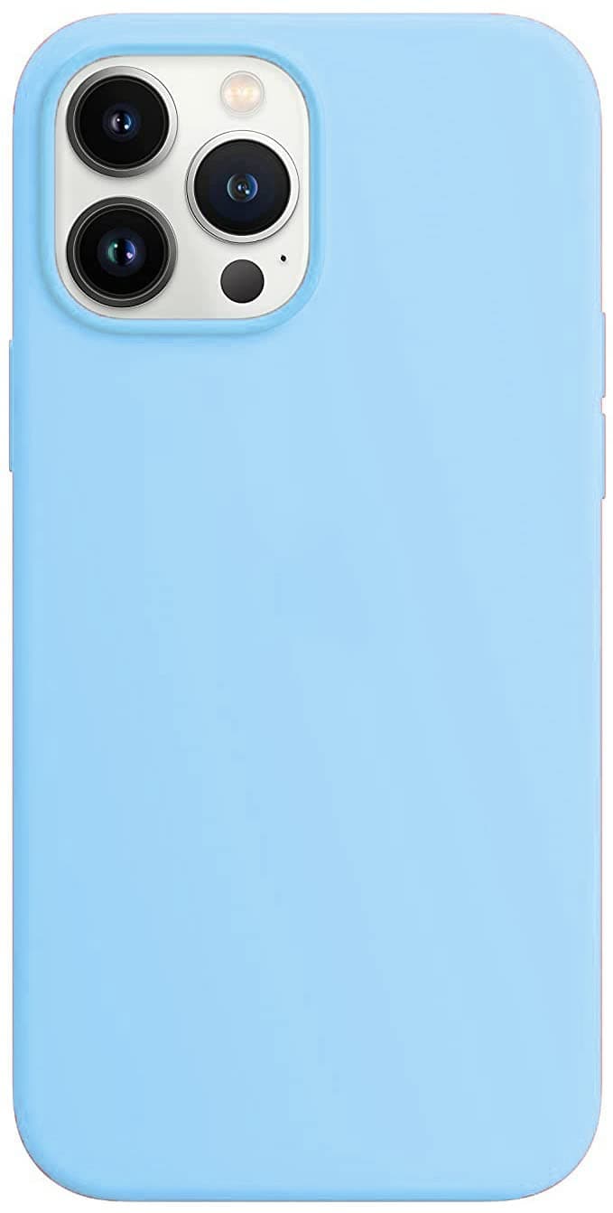 iPhone 13 Pro Max Silicone Protective Case Cover 6.7 inch, more protective and inbuild protected (Aqua)