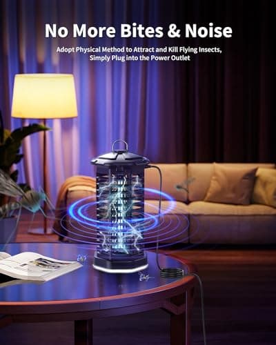 4200V Mosquito Killer Lamp - Insect Killer Machine with Switchable LED Light - Fly Killer, Mosquito Killer Machine