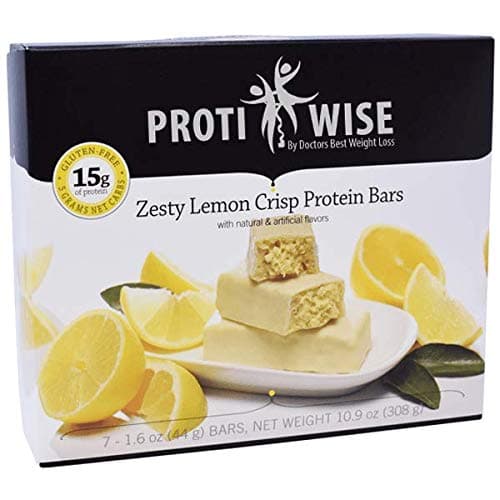 ProtiWise - Zesty Lemon Crisp High Protein Diet Bars 7 Pack 1.6 oz Bars