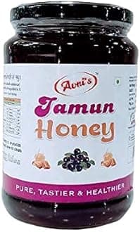 Avni's Tasty Healthy Jamun & Rosewood Honey Combo | Unprocessed | Unpasteurised | No Preservatives | Pack of 2 (1 Kg, each)