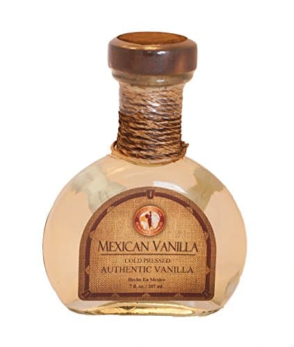 Clear Mexican Vanilla Cold Pressed Authentic Hand Blown Glass Bottle 7 Oz