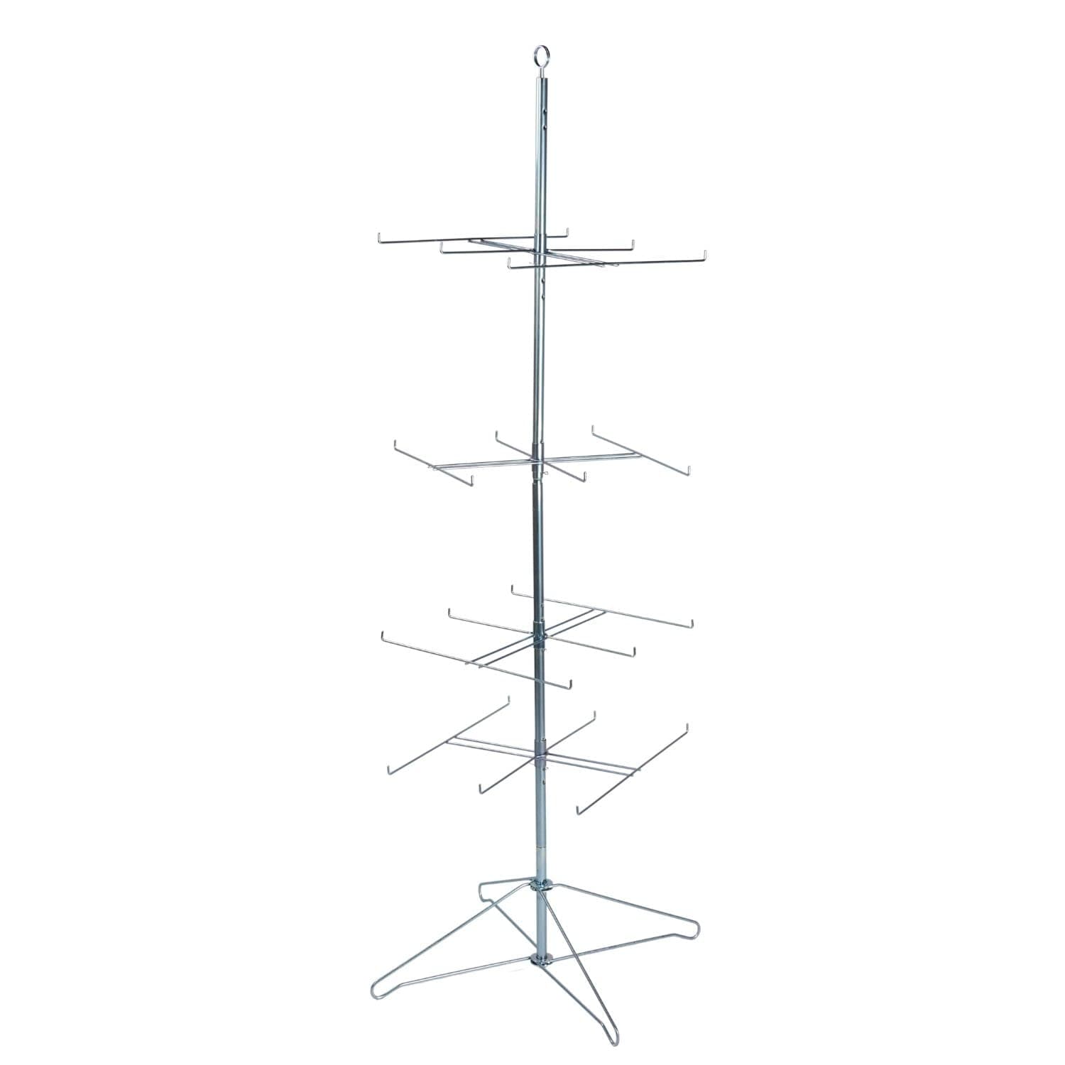 SSWBasics4-Tier Chrome Wire Spinner Rack (4 Tiers - Space 12” Apart)