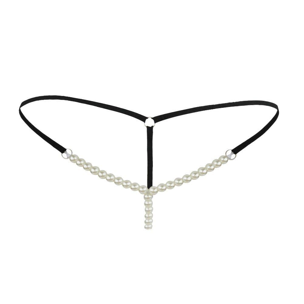 Women's Polyester G-String (Pack of 1 Piece) (4559_Black _M)