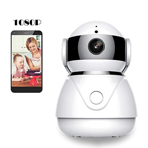 BESDERSEC WiFi Security Camera, Pro HD 1080P Home Security IP Camera Night Vision Compatible Echo Dot Remote Surveillance Camera Baby Pet Monitor Motion Detection Two-Way Audio Pan/Tilt