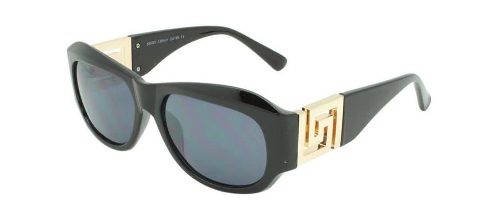 Greek Key Classic Oval Sunglasses