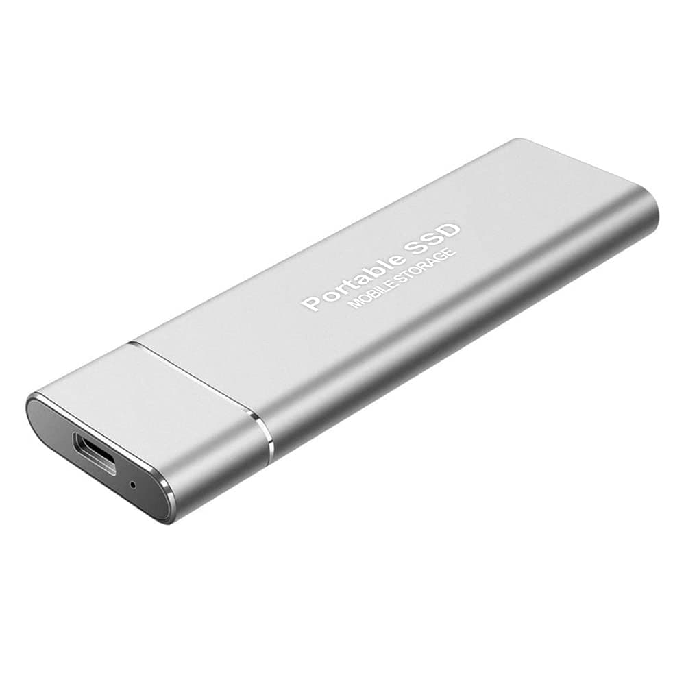 8TB External Hard Drive, Portable Ultra-light Mini SSD Hard Drives, High Speed Transfer Computer Backup Disk Drive(Silver)