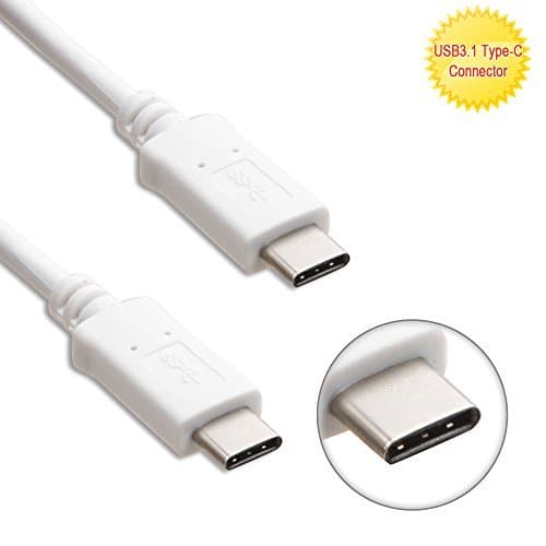 Willmart (Tm) For Samsung Galaxy S10, S10 Plus, S10e Type C USB 3.1 Sync Fast Charge And Data Transferring Cable 3 feet White Cord