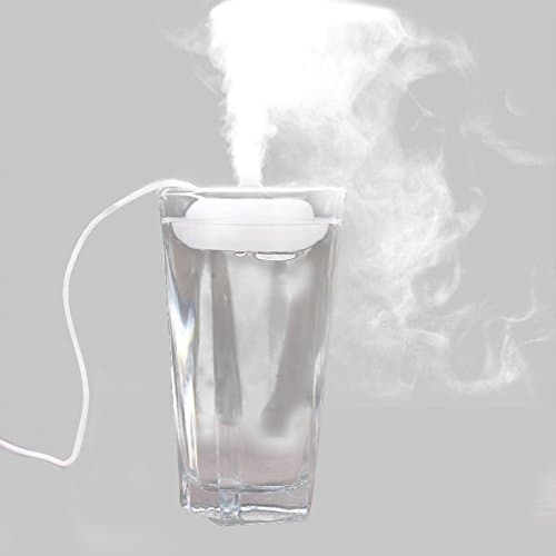 Hiro23 Portable USB-Cable Mist Personal Mini Humidifier,Indicator for Home/Bed Room/Office/Travel/Hotel/Baby Room(White)