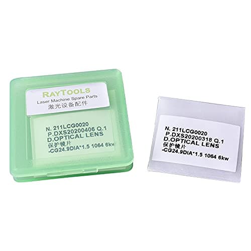 Raytools Original Protective Windows 37x7mm Laser Optical Protection Lens 27.9 * 4.1 0-6KW Fiber Laser Cutting Head Spare Parts (10 PCS, 37x7 15KW)