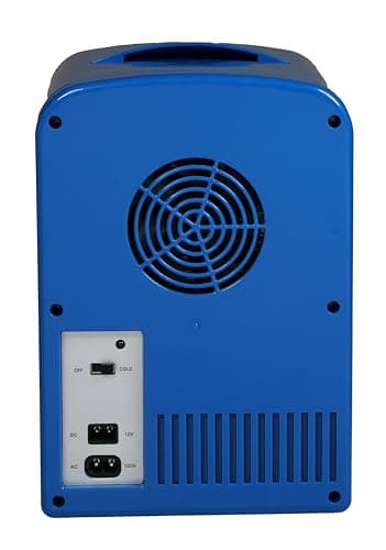 CURTIS MIS152BULT Bud Light, Mini Portable Compact Personal Fridge Cooler, 4 Liter Capacity Chills Six 12 oz Cans, 100% Freon-Free & Eco Friendly, 6, Navy