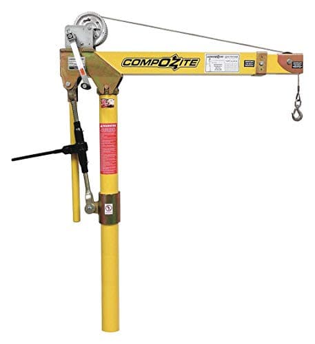 OZ Lifting Composite Davit Crane W/ 12V DC Electric Winch