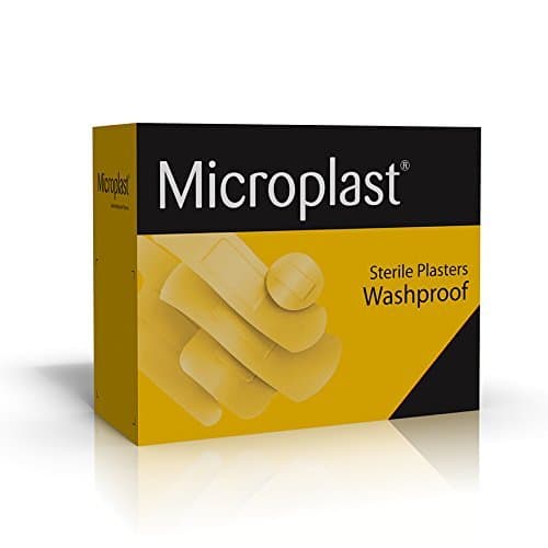 Microplast Washproof Adhesive Plasters 100-Piece Set, 2.5 cm Size