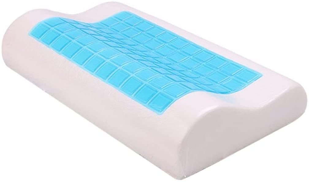 GALAXGO Cervical Support Cool Gel Memory Foam Pillow Comfortable Cooling Orthopedic Sleeping Pillow for Women Men Kids with Hypoallergenic Removable Cover