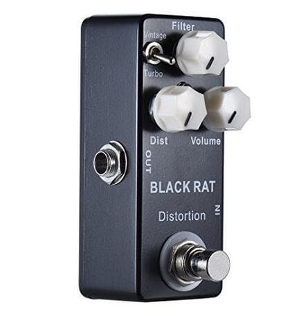 Mosky Black RAT Distortion Mini Guitar Effect Pedal